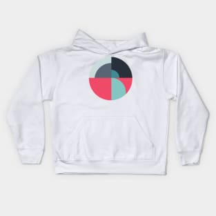 Moving Shapes Geometric art Kids Hoodie